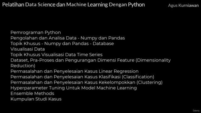 Pelatihan Data Science dan Machine Learning Dengan Python – Screenshot 2