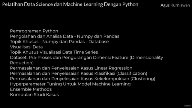 Pelatihan Data Science dan Machine Learning Dengan Python – Screenshot 4
