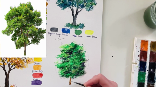 Trees for Beginners - From Sketching to Watercolor Painting - Screenshot_03