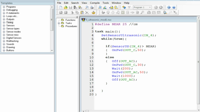 LEGO Robotic C Programming – Screenshot 2