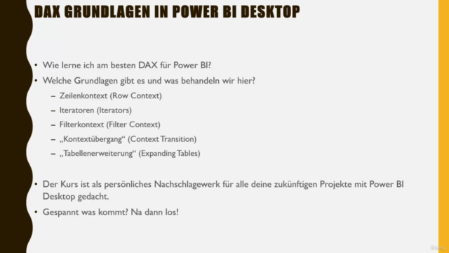 Power BI Desktop Die wichtigsten DAX Grundlagen – Screenshot 1