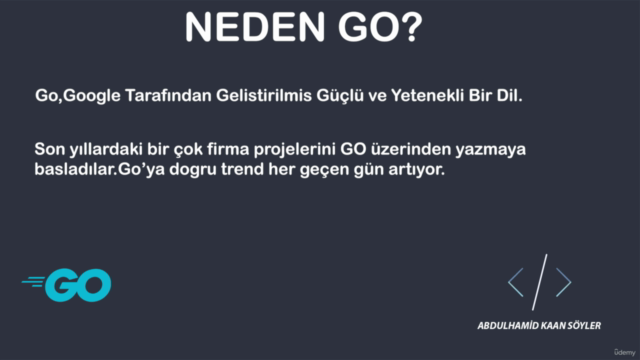 GO | Sıfırdan Golang Programlama 2022 – Screenshot 3