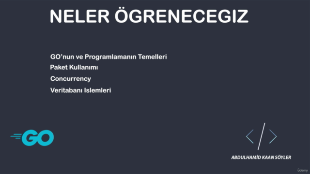 GO | Sıfırdan Golang Programlama 2022 – Screenshot 4