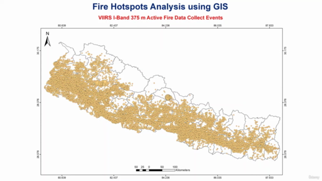 Fire Hotspots Analysis using GIS – Screenshot 1