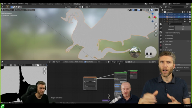 Introduction To 3D Sculpting In Blender - Model A Dragon – Screenshot 2