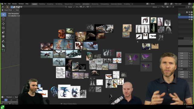 Introduction To 3D Sculpting In Blender - Model A Dragon – Screenshot 3