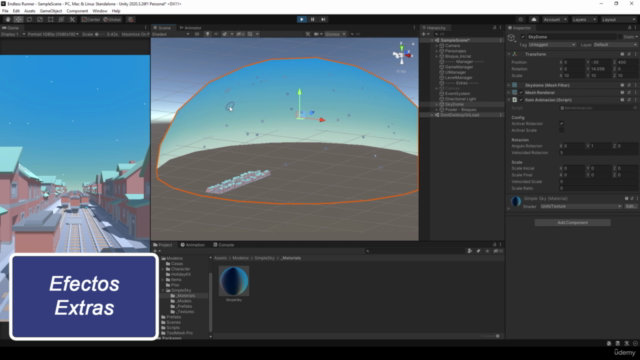Aprende a crear un videojuego Endless Runner en 3D con Unity – Screenshot 4