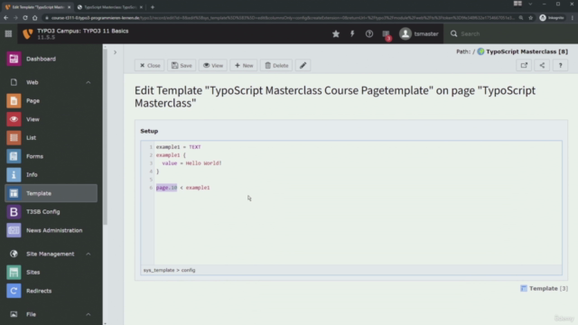 TypoScript in TYPO3 11 der Komplettkurs – Screenshot 1