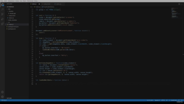 Creating an Augmented Reality Web Page. Blender and Three.js – Screenshot 4