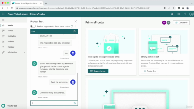 Power Virtual Agents - Chatbots con Microsoft (legacy) – Screenshot 2