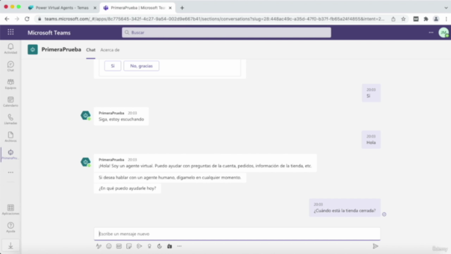 Power Virtual Agents - Chatbots con Microsoft (legacy) – Screenshot 3