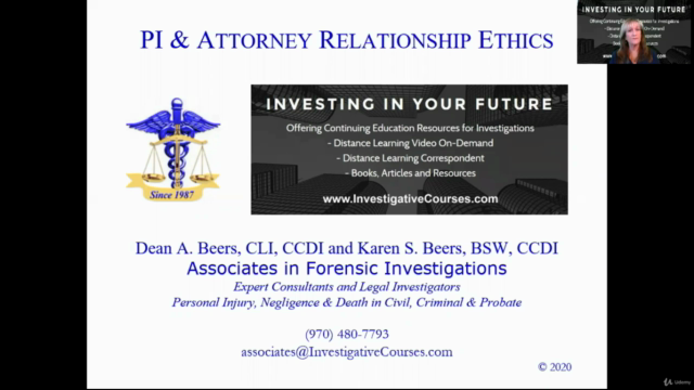 Investigator Ethics for the PI, Consumer and Client – Screenshot 2