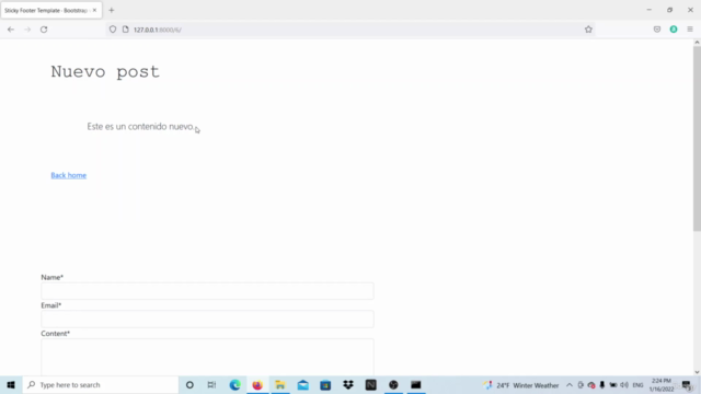 Crea un Blog con Django & Sistema de comentarios – Screenshot 1