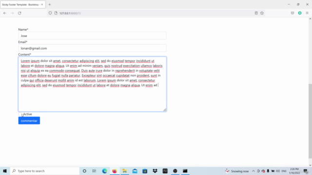 Crea un Blog con Django & Sistema de comentarios – Screenshot 4