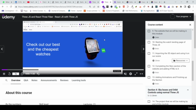 Three JS with React JS course – Screenshot 2