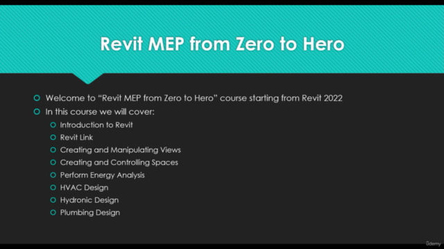Revit MEP 2022 from Zero to Hero – Screenshot 2
