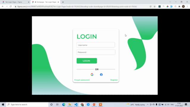Figma to React : Build 10 Login Pages in React 2022 – Screenshot 3