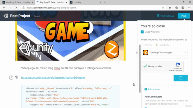 Master de Unity de Cero a Experto con varios proyectos – Screenshot 4