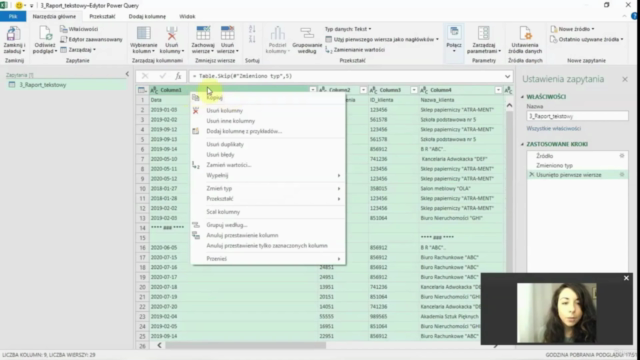 Porządkowanie danych z Power Query – Screenshot 2