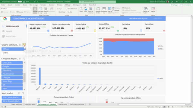 Créez un Dashboard Excel Ultra professionnel ! – Screenshot 2