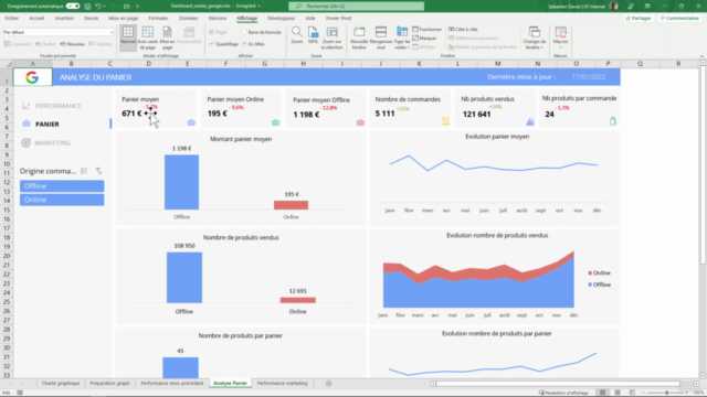 Créez un Dashboard Excel Ultra professionnel ! – Screenshot 3