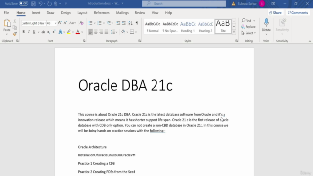 Oracle DBA 21c Database Administration – Screenshot 1