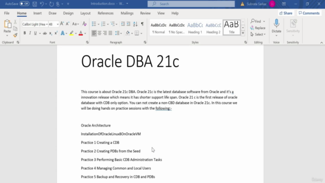 Oracle DBA 21c Database Administration – Screenshot 3