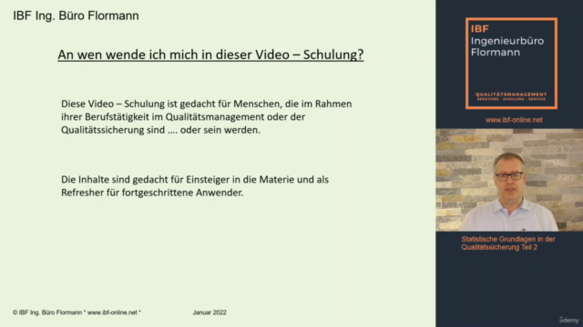 Statistische Grundlagen in der Qualitätssicherung Teil 2 – Screenshot 2