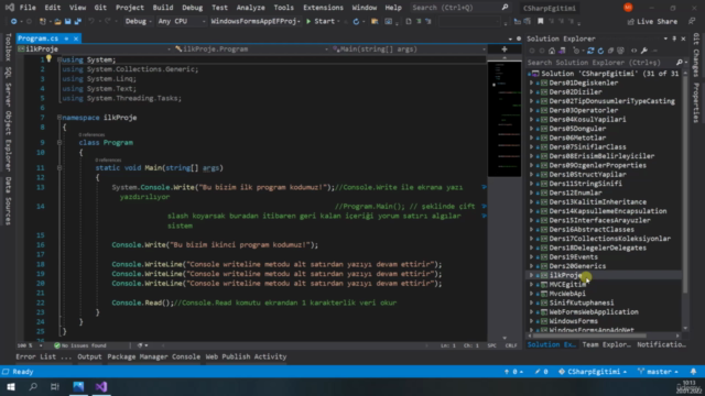 Sıfırdan Full Stack C# .NET Developer Olun! (58+ Saat) – Screenshot 2