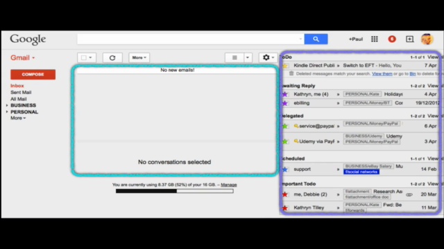 Email Zero Inbox : The GTD Optimized Email Workflow – Screenshot 2