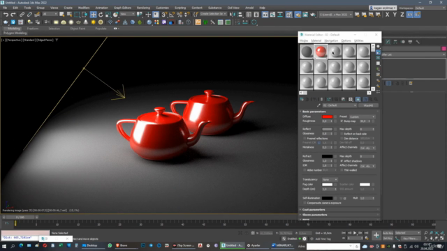 V-Ray'de Işık-Obje-Kamera İlişkisi | Three-Point Lighting – Screenshot 2