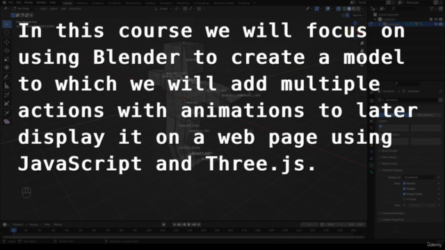 Animation and Action Editor practices Blender and Three.js – Screenshot 2