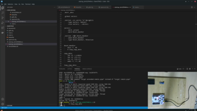 ARM BareMetal Scheduler(RTOS functionality)and device driver – Screenshot 3