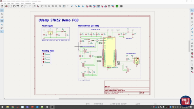 Learn KiCad V6 and STM32 Hardware Design – Screenshot 3