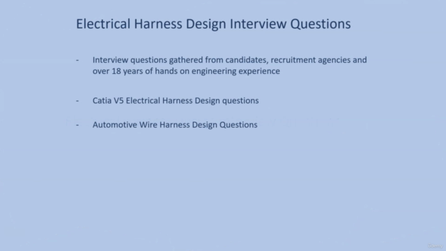 Catia V5 Electrical Wire Harness Design- Interview Questions – Screenshot 2