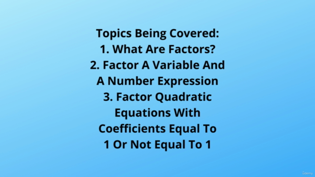 Math Factoring Numbers And Quadratics Learning – Screenshot 3