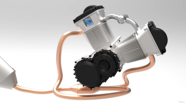 PTC Creo Parametric - Full Motorbike Build - Advanced Module – Screenshot 3