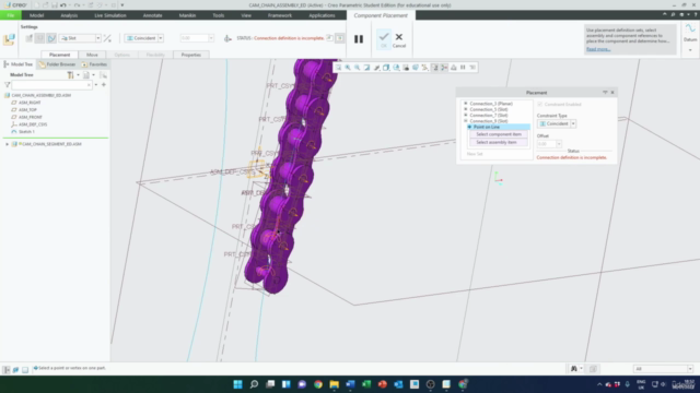 PTC Creo Parametric - Full Motorbike Build - Advanced Module – Screenshot 4