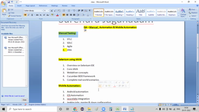 QA - Manual, Automation & Mobile Automation – Screenshot 1