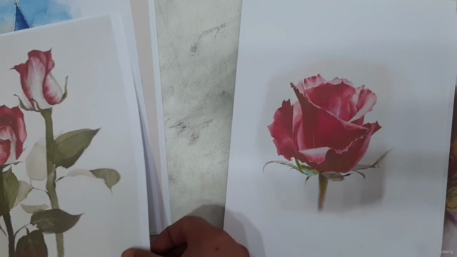 (Water Color Course )Gerçekçi Hiperrealist Sulu Boya Kursu – Screenshot 1