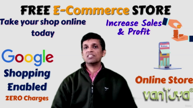 Create FREE E-Commerce Store in minutes Using Vanijya App – Screenshot 1