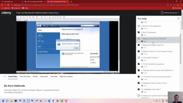A'dan Z'ye Sertifikalı Bilgi İşlem(IT) HelpDesk Eğitimi – Screenshot 3