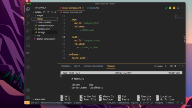 Déployer PHP, Node.js avec Nginx et grâce à Docker – Screenshot 4