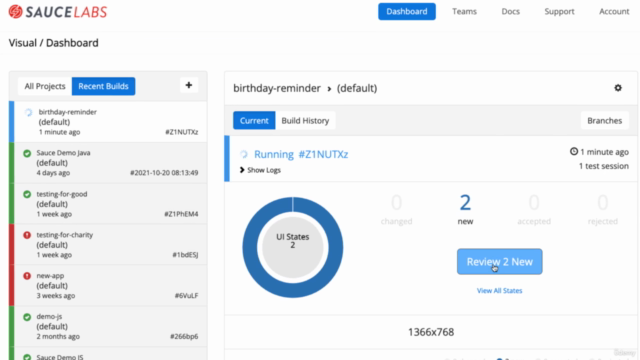 ReactJS Birthday Reminder React App (with WebdriverIO tests) – Screenshot 3