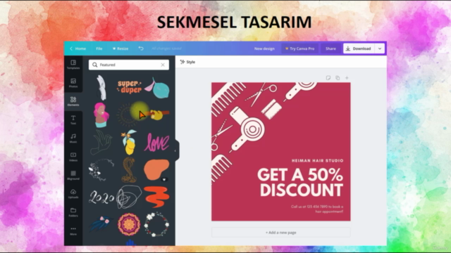 Canva ile Profesyonel Tasarım | Web Tasarım Kursu | Güncel – Screenshot 1