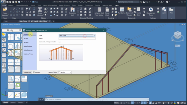 Autodesk Advance Steel 2022, Curso básico-Intermedio – Screenshot 1