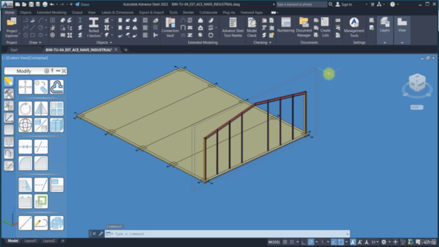 Autodesk Advance Steel 2022, Curso básico-Intermedio – Screenshot 3