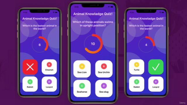 SwiftUI QuizApp with MVVM – Screenshot 2
