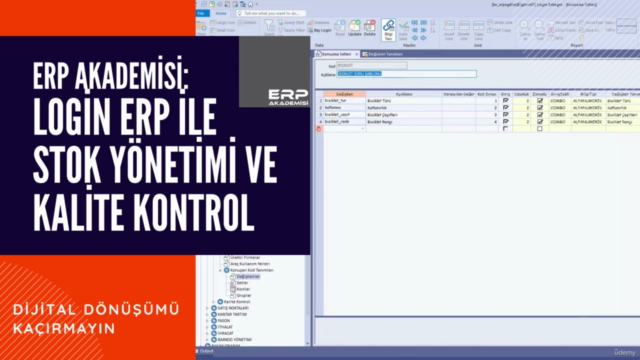 ERP Akademisi: Login ERP ile Stok Yönetimi ve Kalite Kontrol - Screenshot_01
