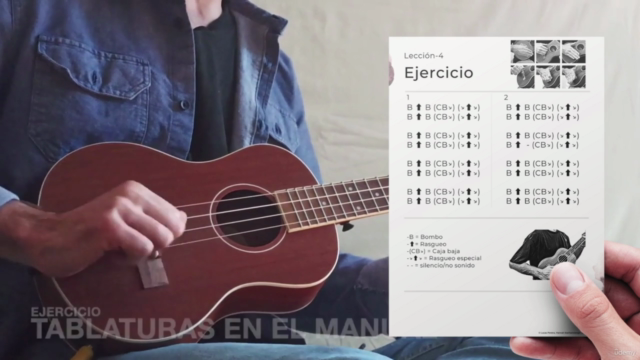 Aprender a tocar el Ukelele - Percussive ukulele con ritmo – Screenshot 3